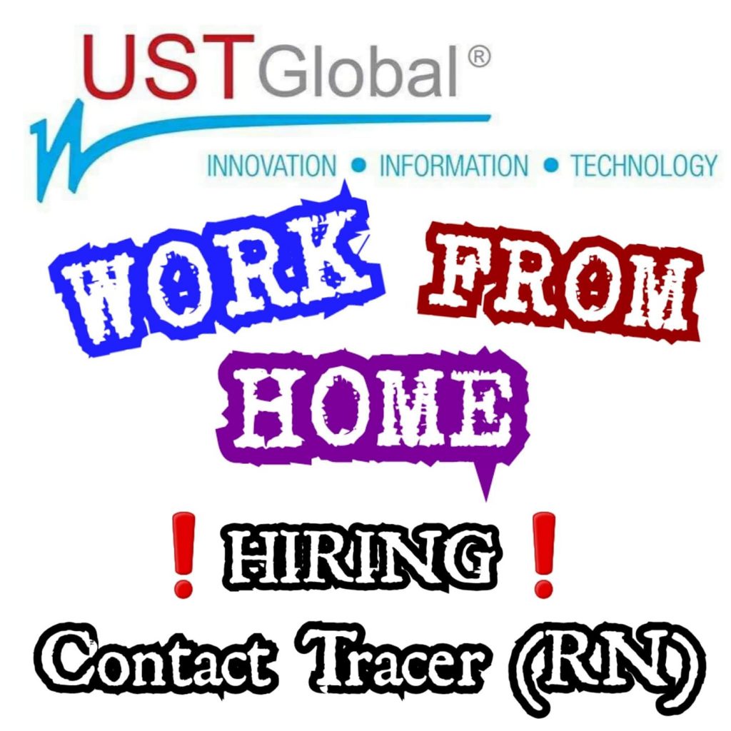 UST GLOBAL HIRING Work From Home Contact Tracer Jobzeee