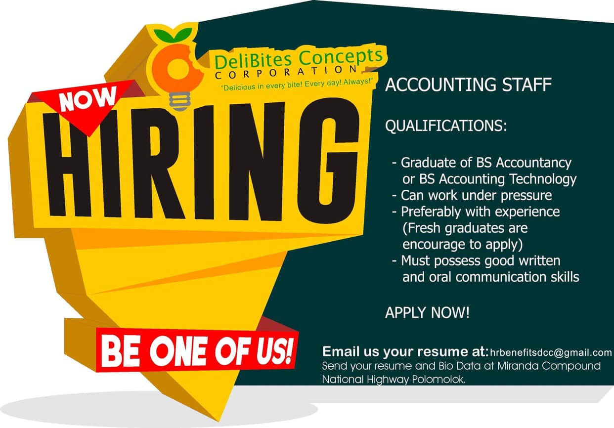 Accounting job hiring in quezon city
