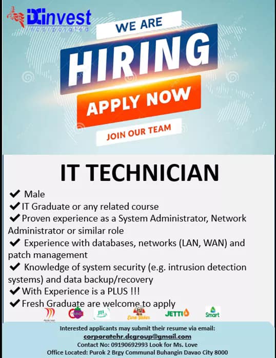 Electronic technician job hiring in manila