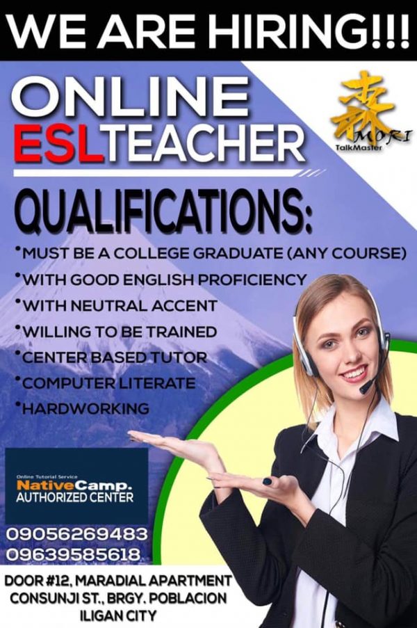 hiring-online-esl-teachers-in-iligan-jobzeee