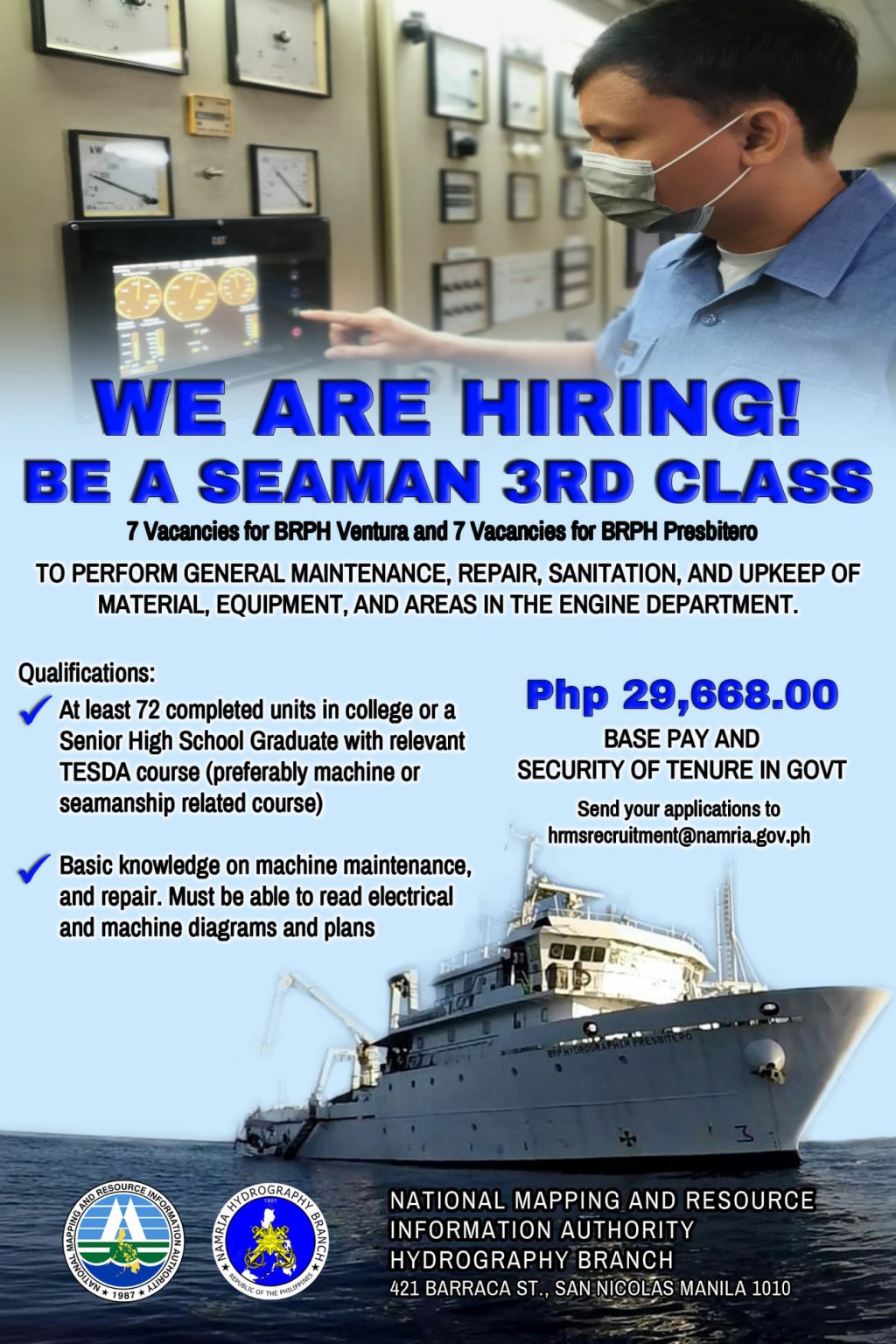 Seaman 3rd Class - Jobzeee Job Hiring Philippines